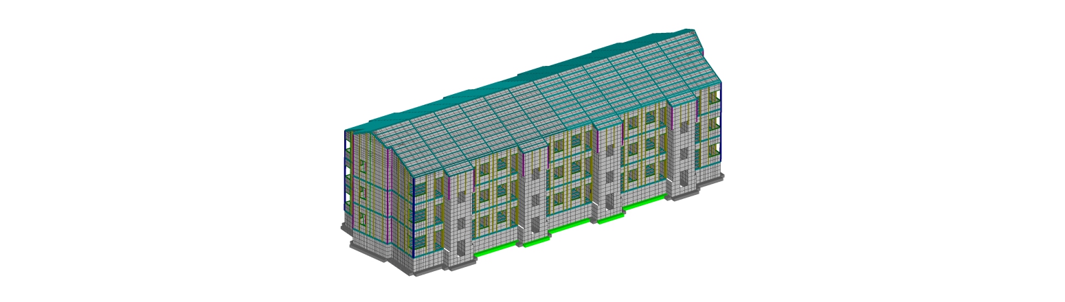 Трехэтажный жилой дом по технологии «ЭКОПАН»